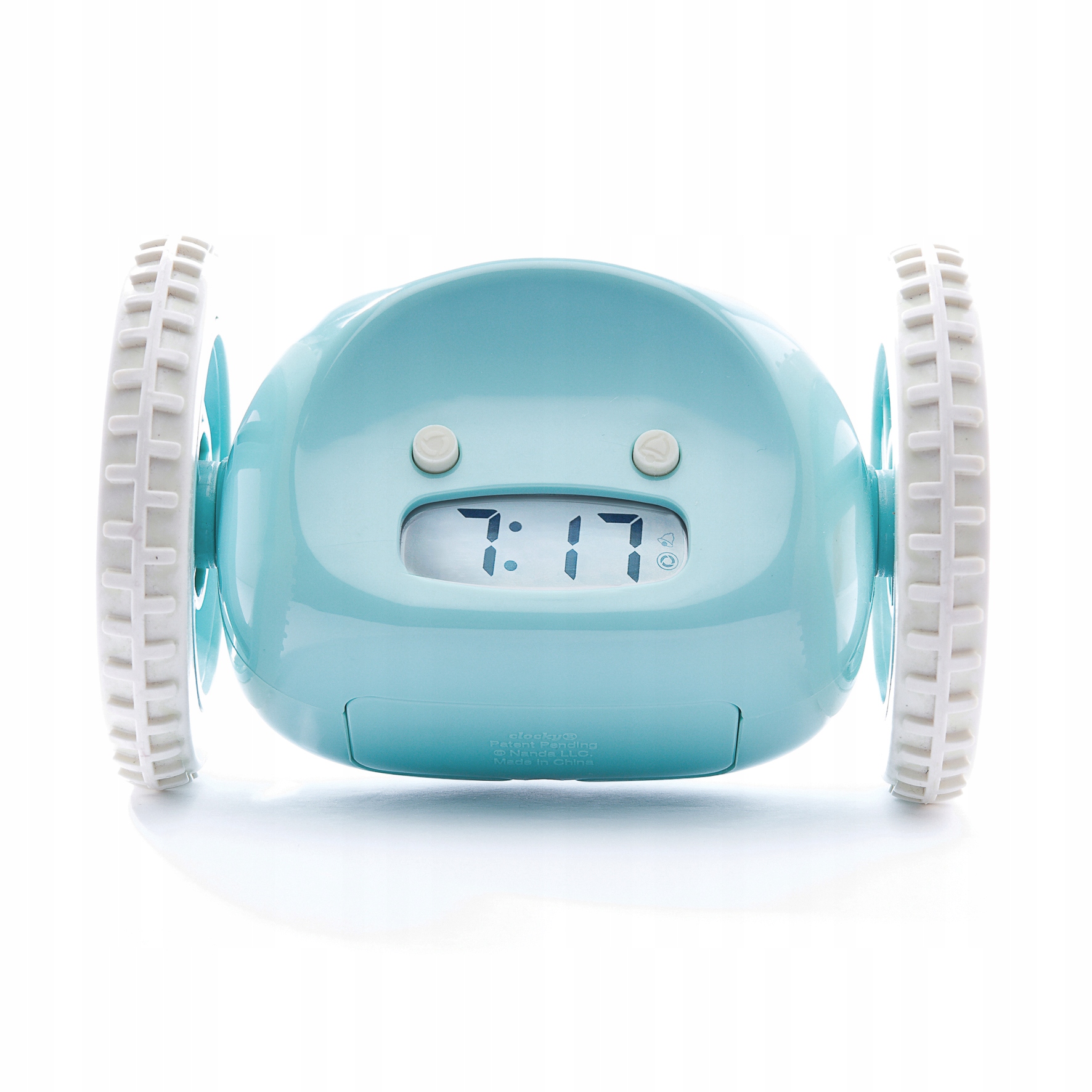 

Uciekający Budzik Clocky Aqua Blue - Niebieski