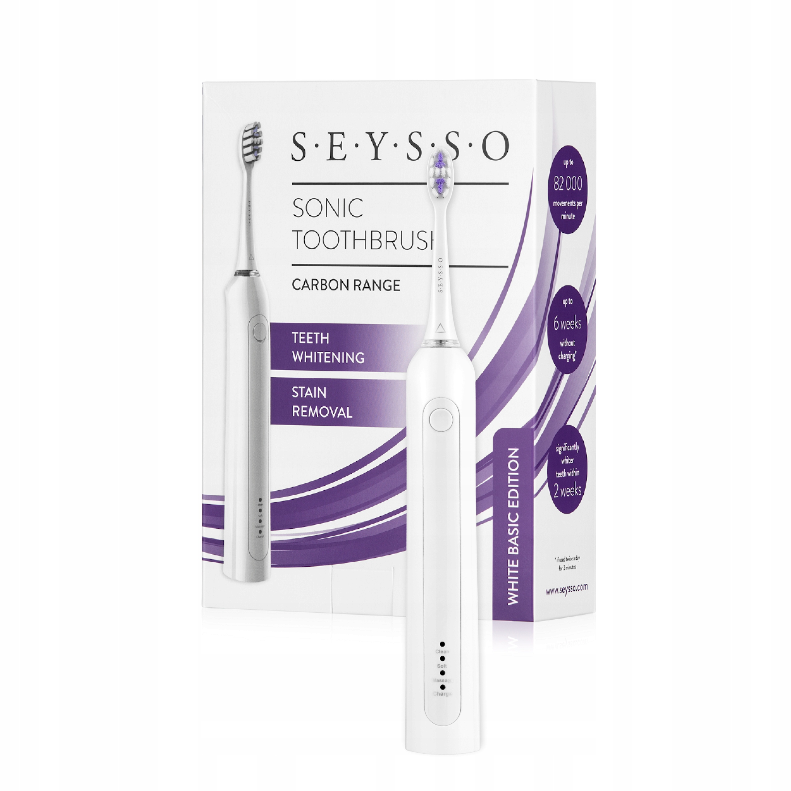 

Biała szczoteczka Seysso Carbon Basic White nowość