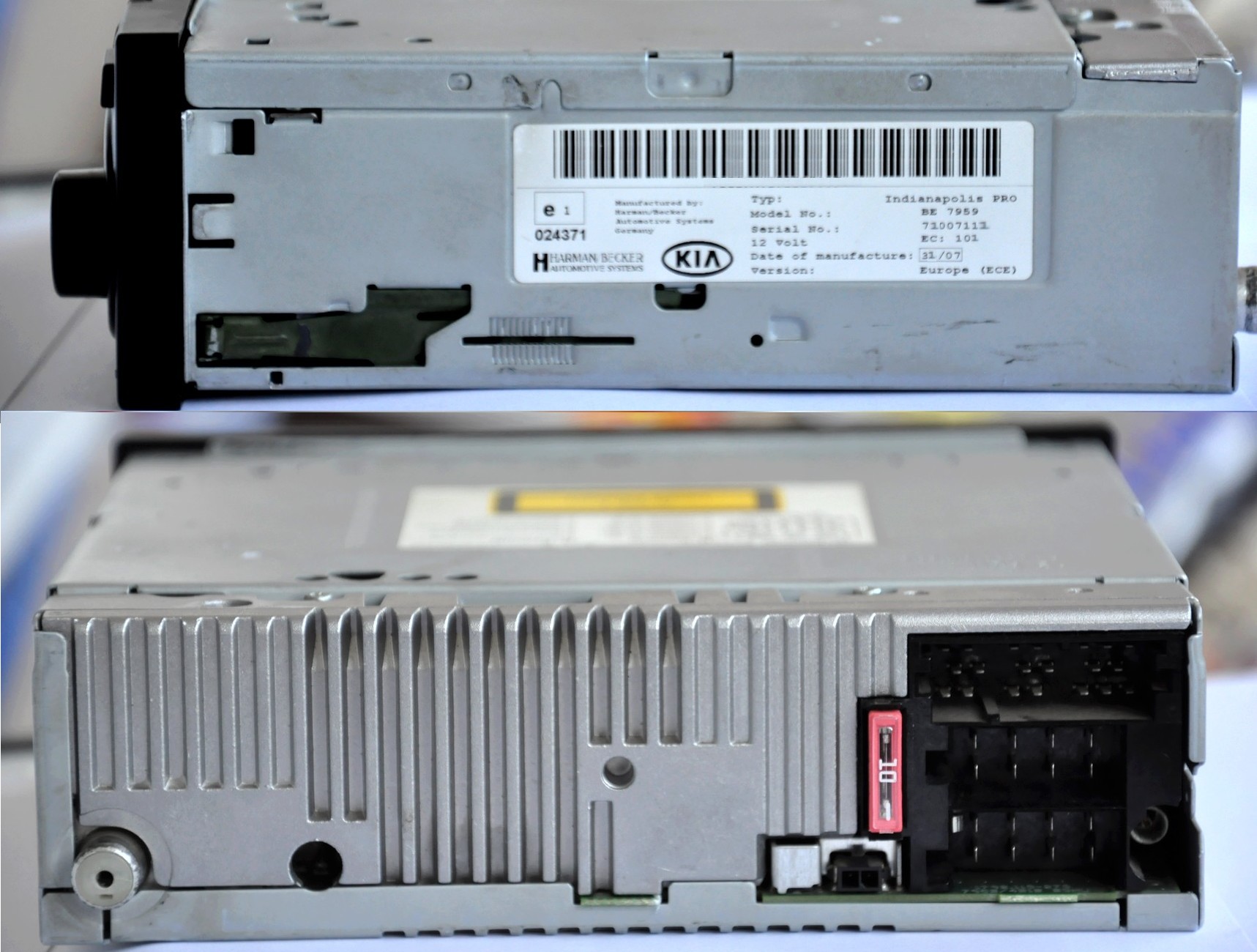 RADIO SAMOCHODOWE BECKER INDIANAPOLIS PRO FM MP3 Rodzaje odtwarzanych nośników płyta CD