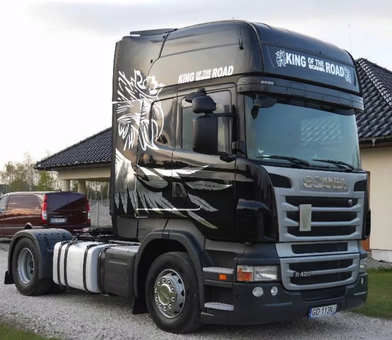 НАКЛЕЙКА SCANIA R TOPLINE PATTERN 7 ХРОМ