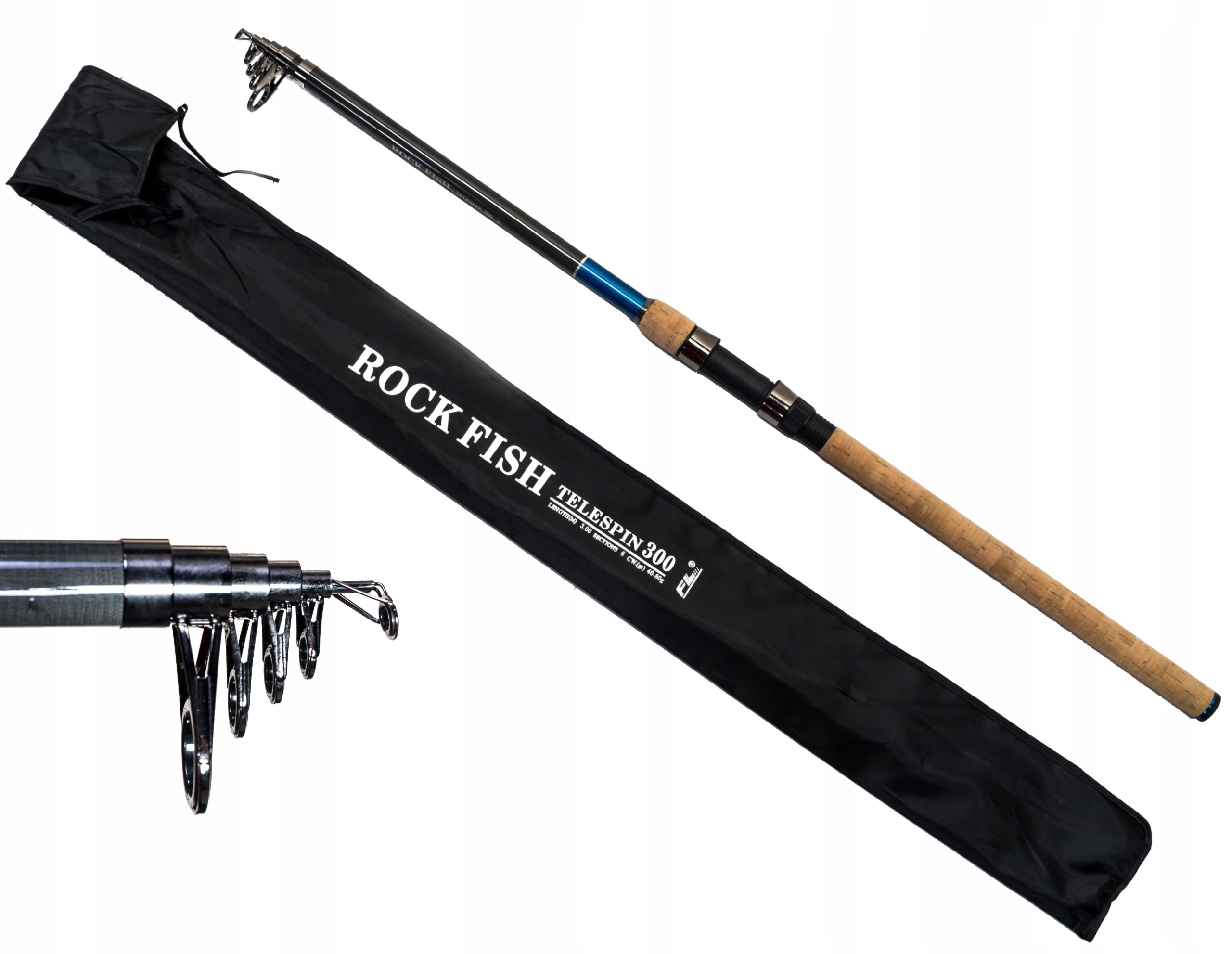 Wędka węglowa teleskopowa 3,9 m 30-60 g Gruntowa