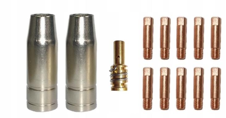 

Zestaw Części Migomat MB14 0,6mm Dysze Końcówki