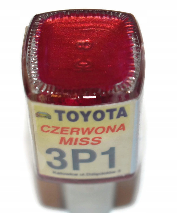 TOYOTA 3P1 CZERWONA MISS ZAPRAWKA DO RYS ARA 10 ML