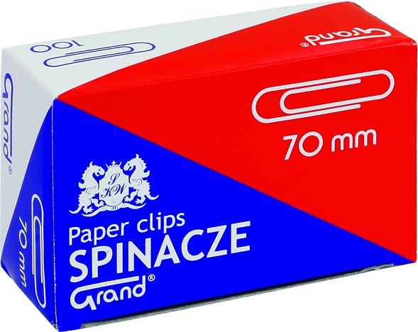 

Spinacze Biurowe Metalowe Okrągłe 50szt 70mm