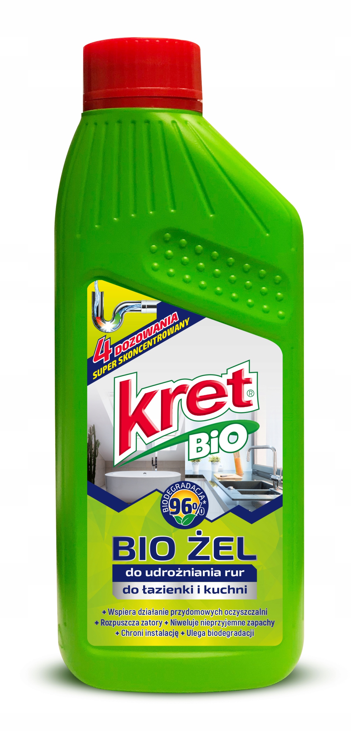 

Kret BiO Żel do udrażniania rur do łazienki kuchni