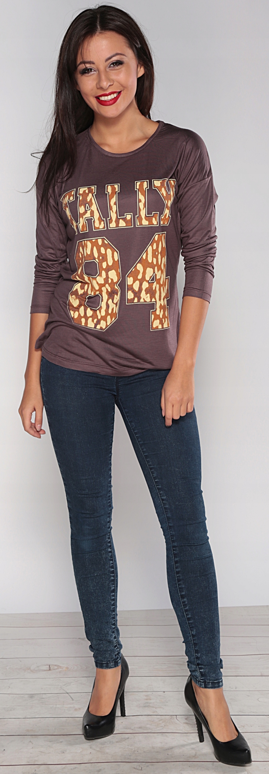 

Modna Bluzka Casual Luźna Print M/38