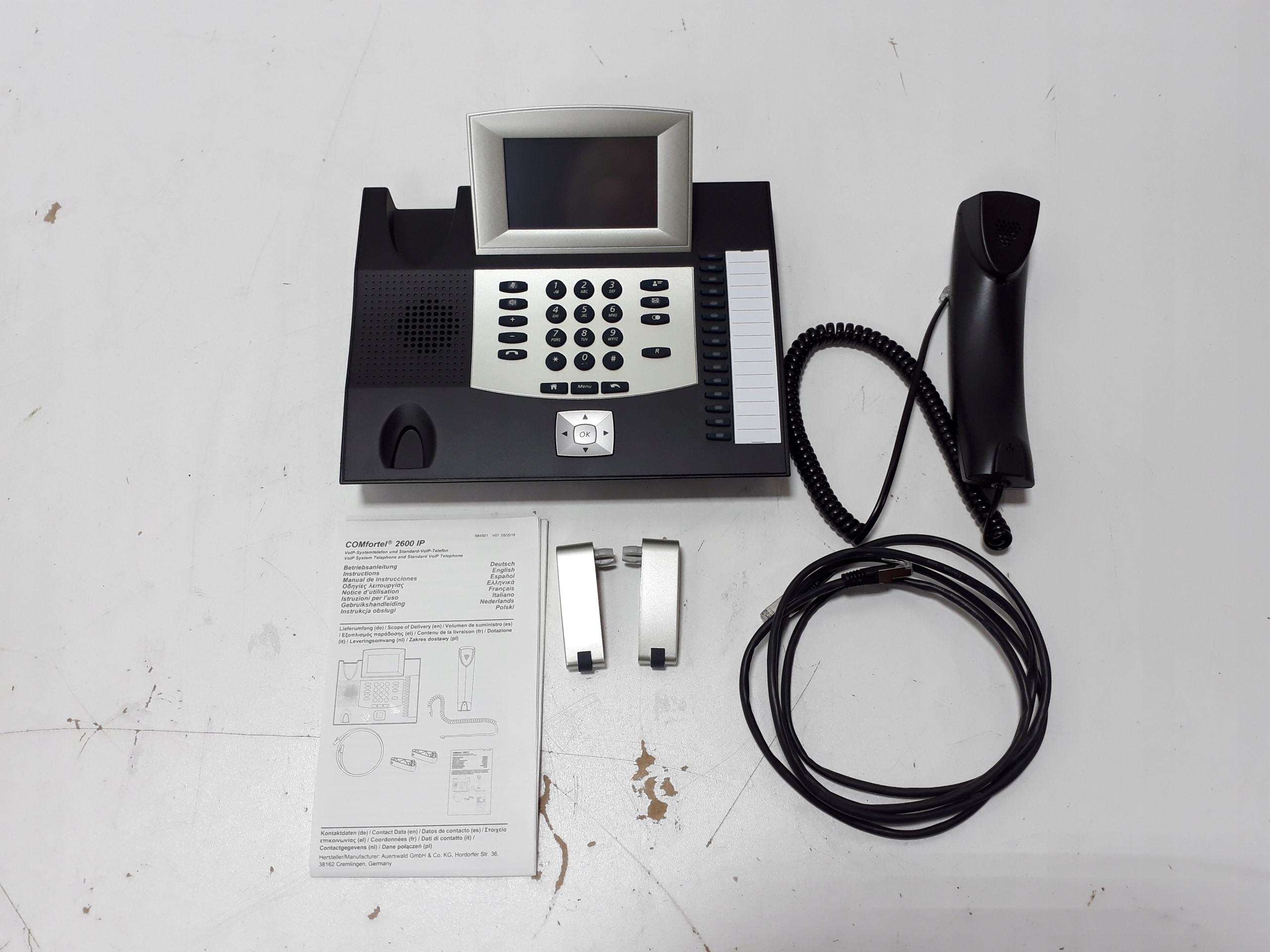 Telefon stacjonarny VoIP Auerswald 90073, 6a357 Nazwa i identyfikacja dzwoniącego Tak