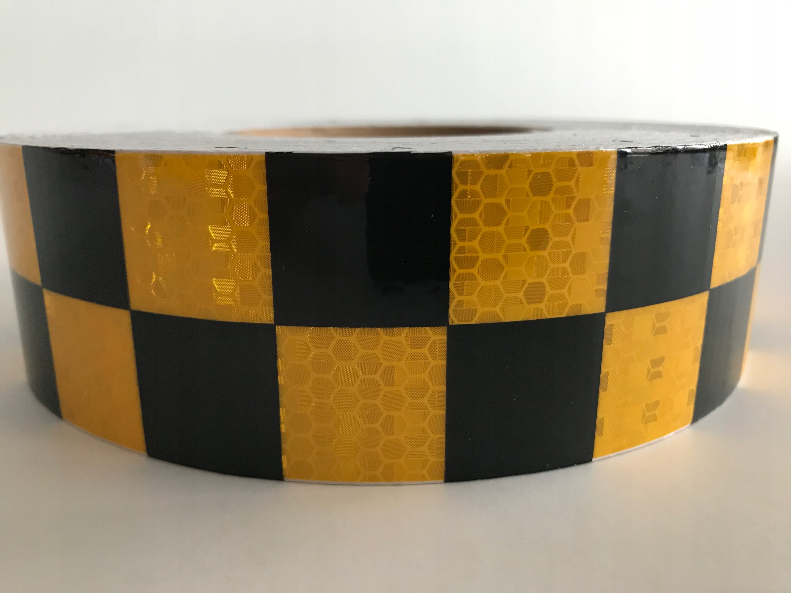 TAŚMA ODBLASKOWA PLASTER MIODU ŻÓŁTA SZACHOWNICA Kod producenta 1