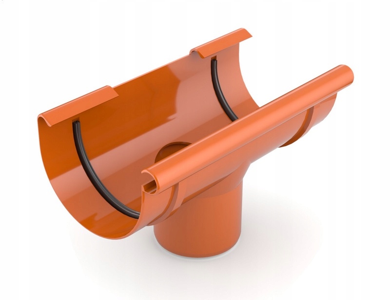 lej wylot 75/63 do rynny Bryza CEGLASTY CEGŁA