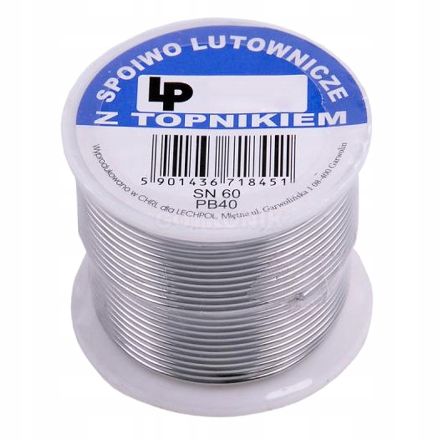 

Cyna z topnikiem 0,70mm/100g spoiwo lutownicze