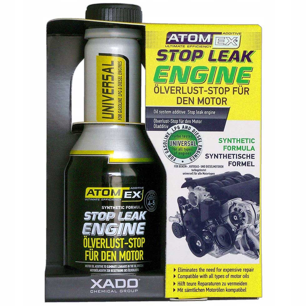 

Xado Stop Leak Engine, likwiduje wycieki z silnika