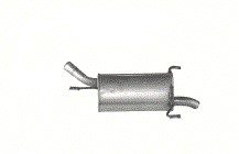 17.532 - Задній глушник Opel Corsa C а / м1, 7 дизель + хомут