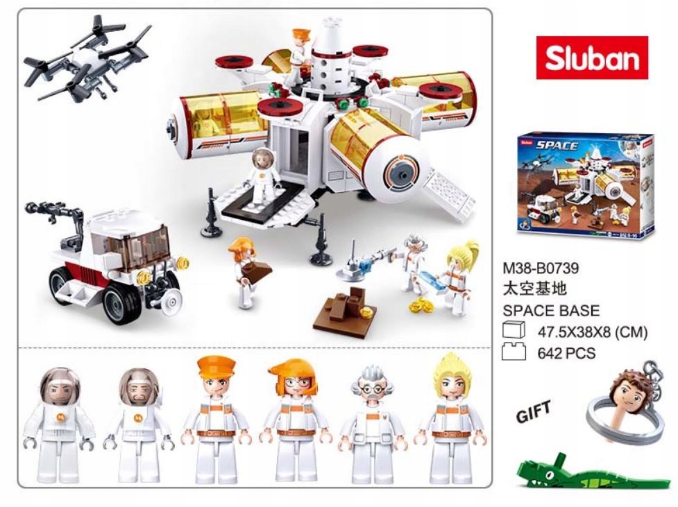 KLOCKI SLUBAN BAZA STACJA MARS KSIĘŻYC KOSMOS 733 Marka Sluban