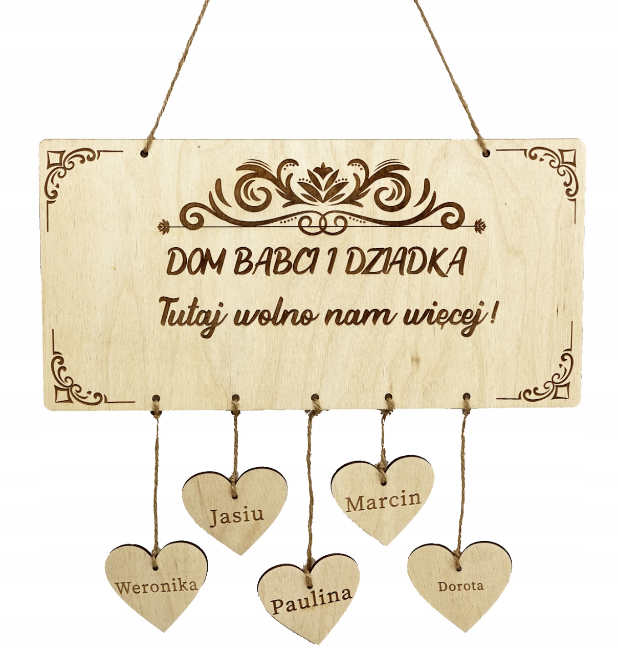 

Tabliczka drewniana Dzień Babci Dziadka dekoracja