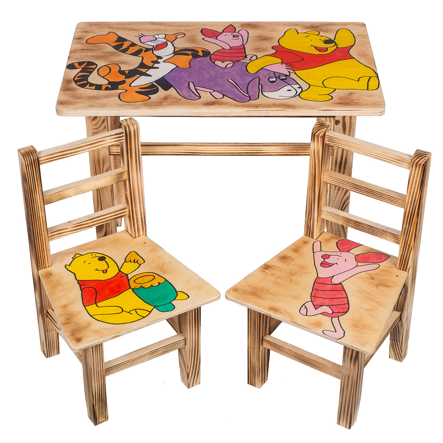 

Stolik I 2 Krzesełka Dla Dzieci Drewniany Zestaw