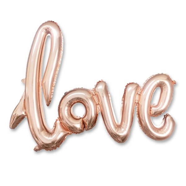 

Love napis balon foliowy rózowe złoto 79cm