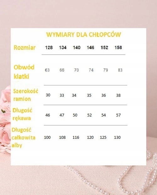 Alba komunijna Alby komunijne Gracjan HOSTIA 152 Rozmiar 152