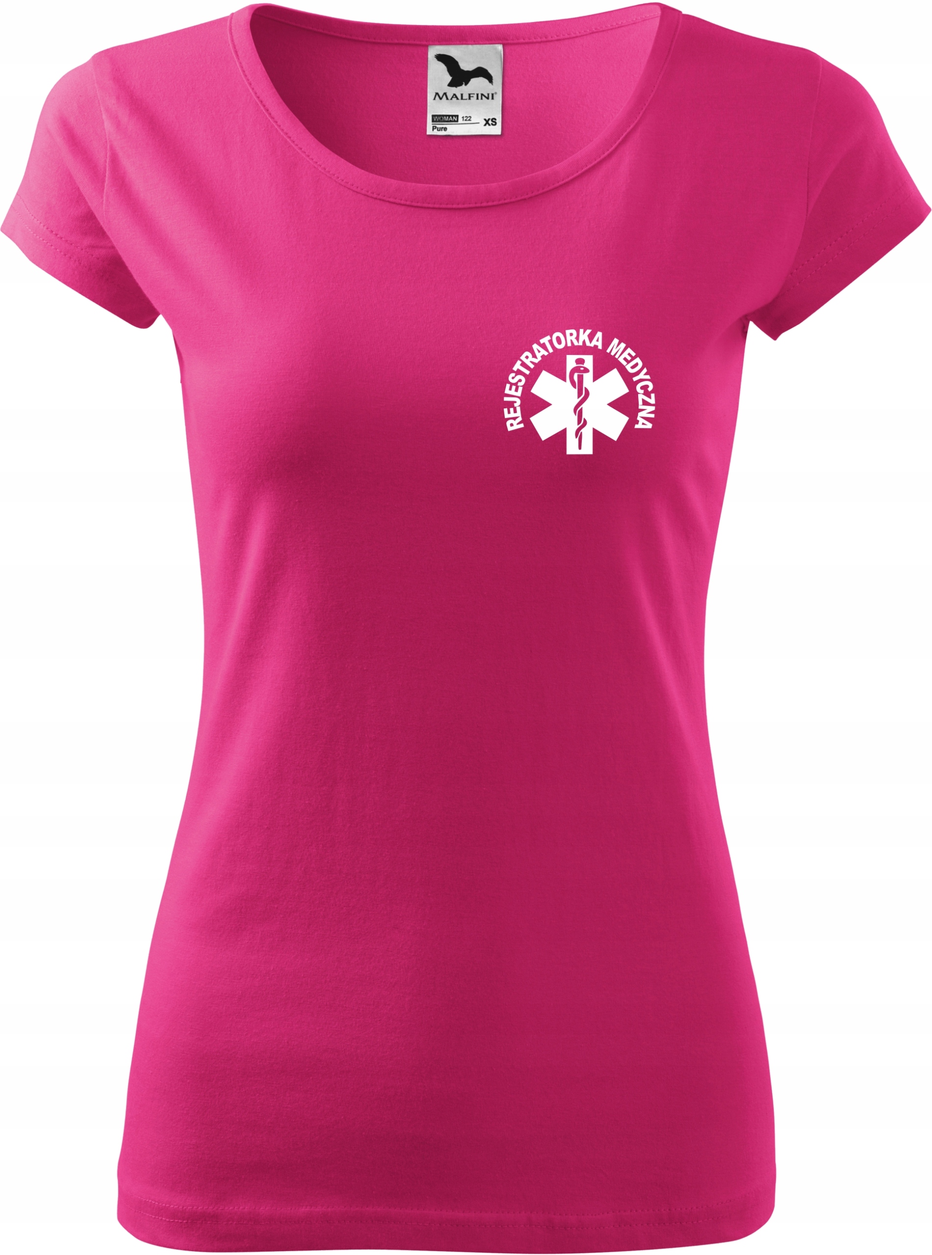 

Koszulka Pure damska Rejestratorka Medyczna Malina