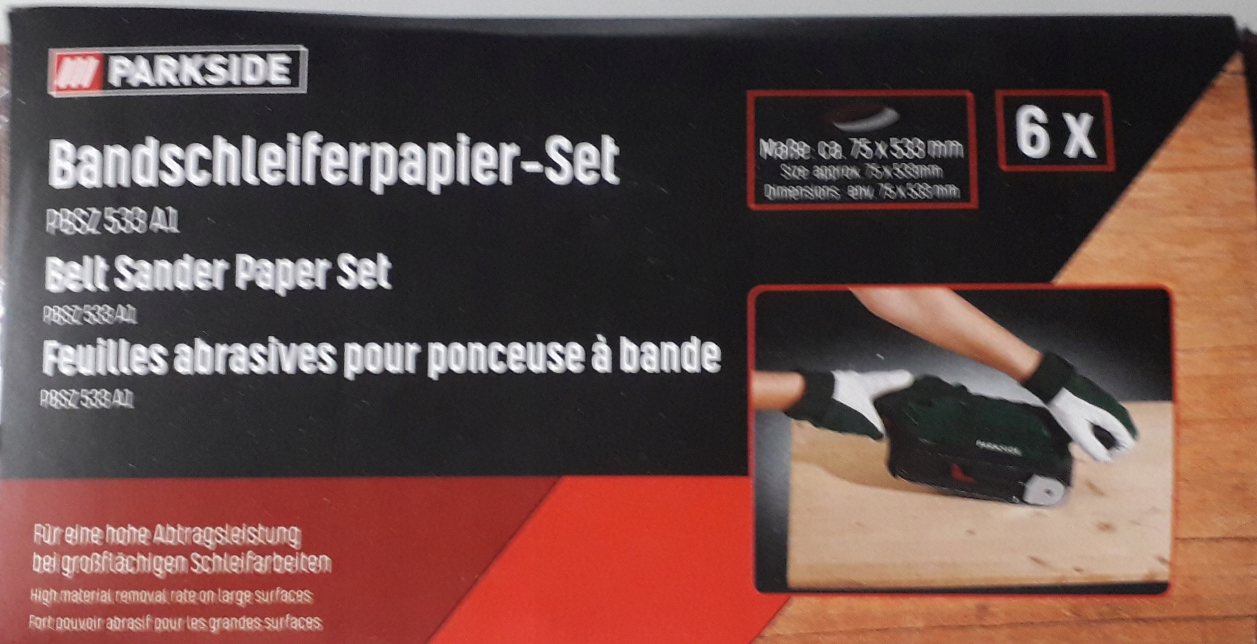 Papier ścierny do SZLIFIERKI TAŚMOWEJ PBS 900 C3 Marka Parkside