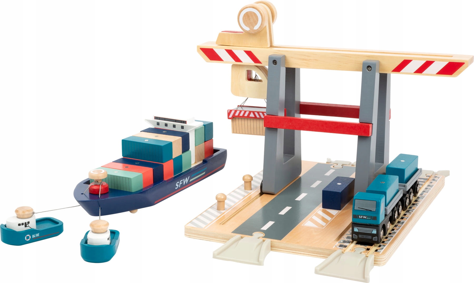 Small foot Terminal kontenerowy z akcesoriami