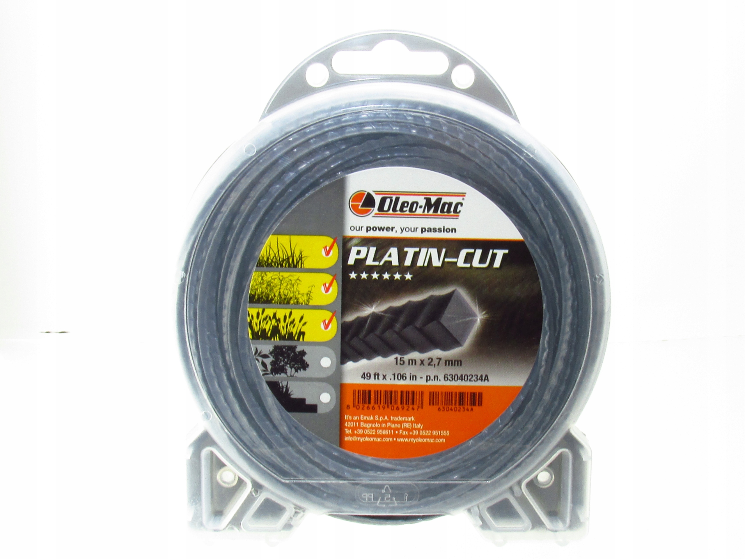 

Żyłka tnąca mocna zbrojona Oleo-Mac 15m x 2,7mm