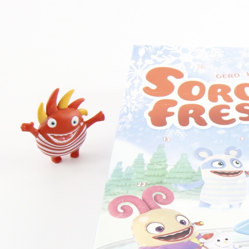 Адвент-календарь Craze Sorgenfresser Flint, 6 фигурок-подвесок 3D и аксессуары, от 3 лет — фото 4