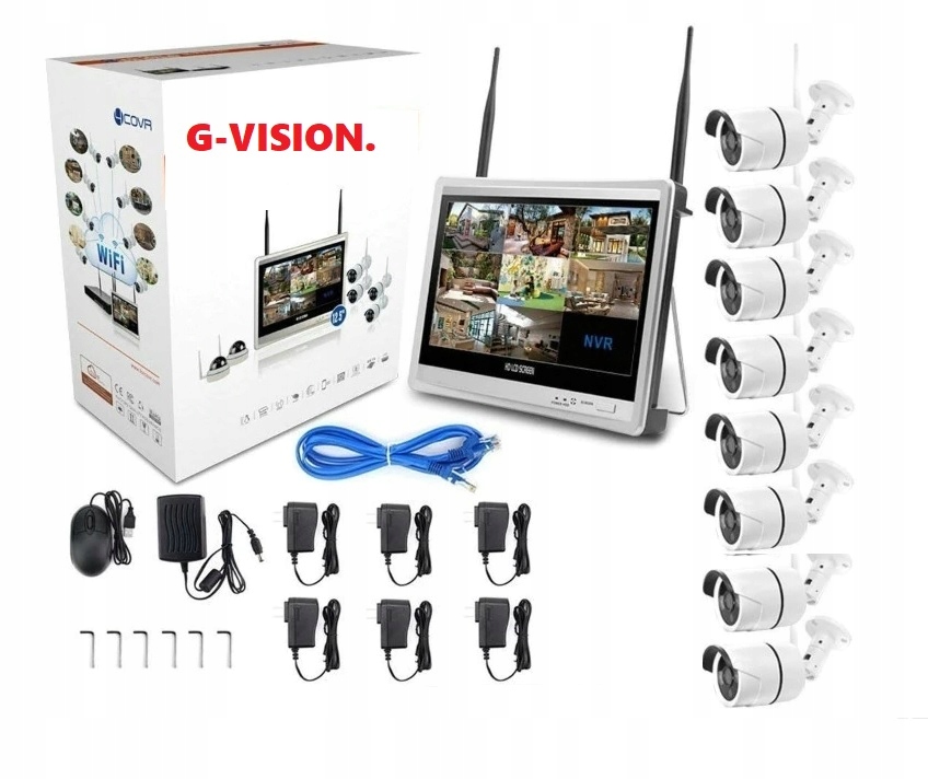 Monitorovací Sada Pro Domácnost 4V1 8 Wifi Full Kamer