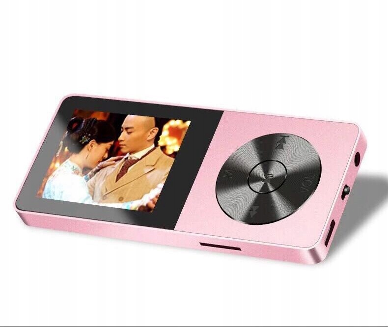 Odtwarzacz MP3 T1 Ebook 16GB Różowy NOWY MODEL Zasilanie akumulatorowe