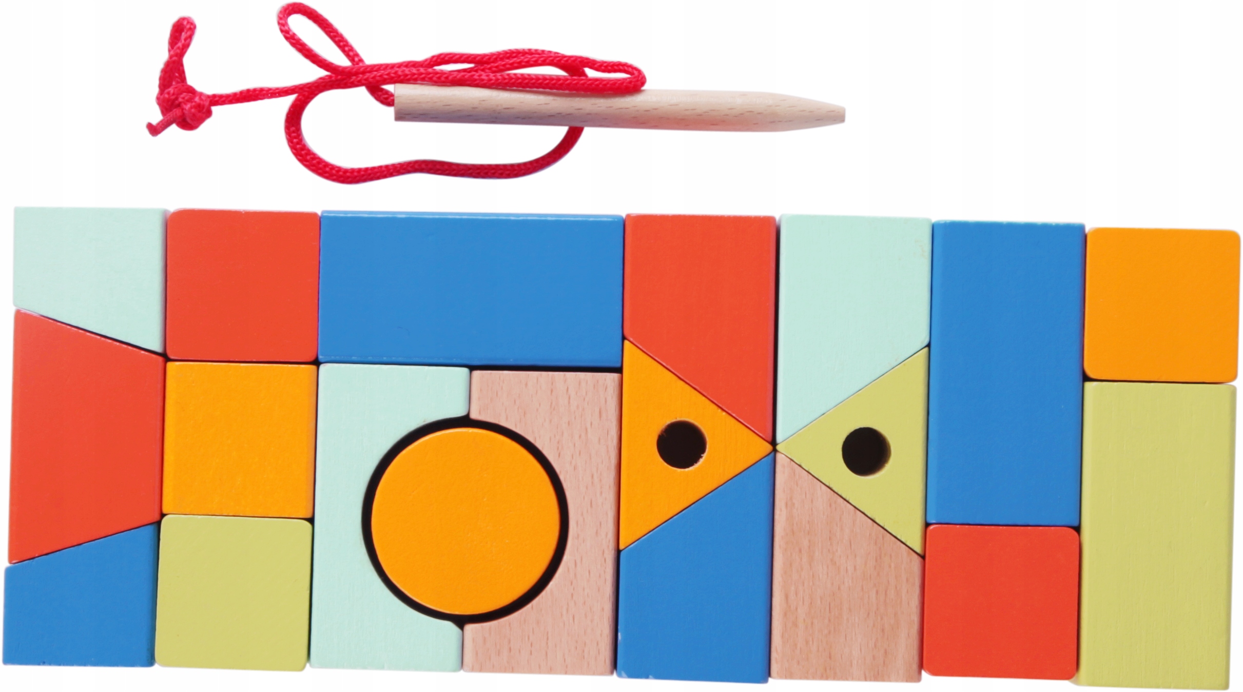 NAWLEKANKA KLOCKI MONTESSORI FIGURY CLASSIC WORLD Liczba elementów 21 szt.