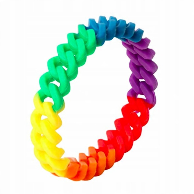 

Silikonowa opaska bransoletka Lgbt Pride