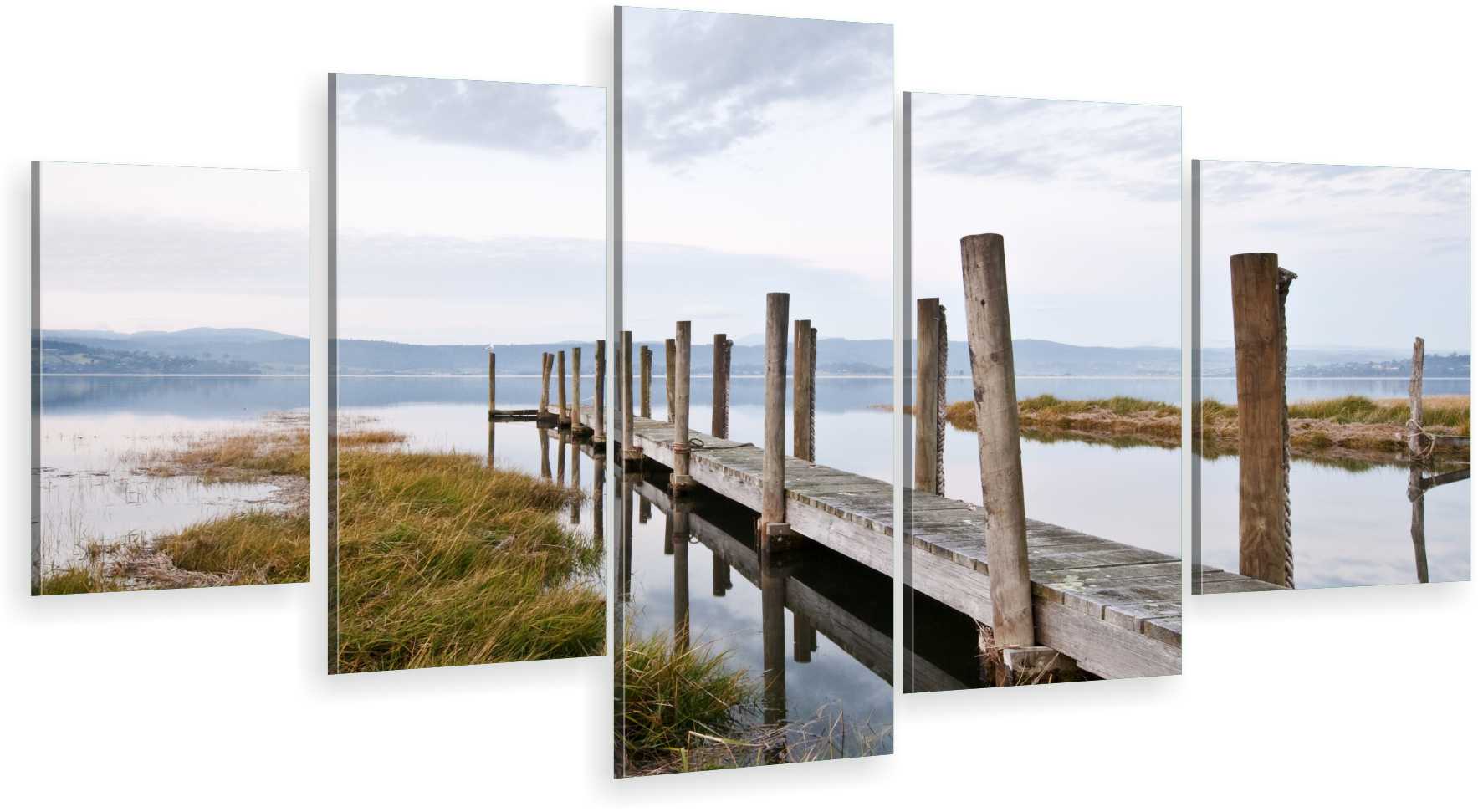 

Tryptyk 5-CZĘŚCI Na Ścianę Pomost Tasmania 980 Wz