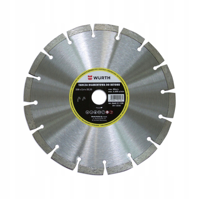 Tarcza Tnąca Do Betonu Diamentowa 230MM Wurth