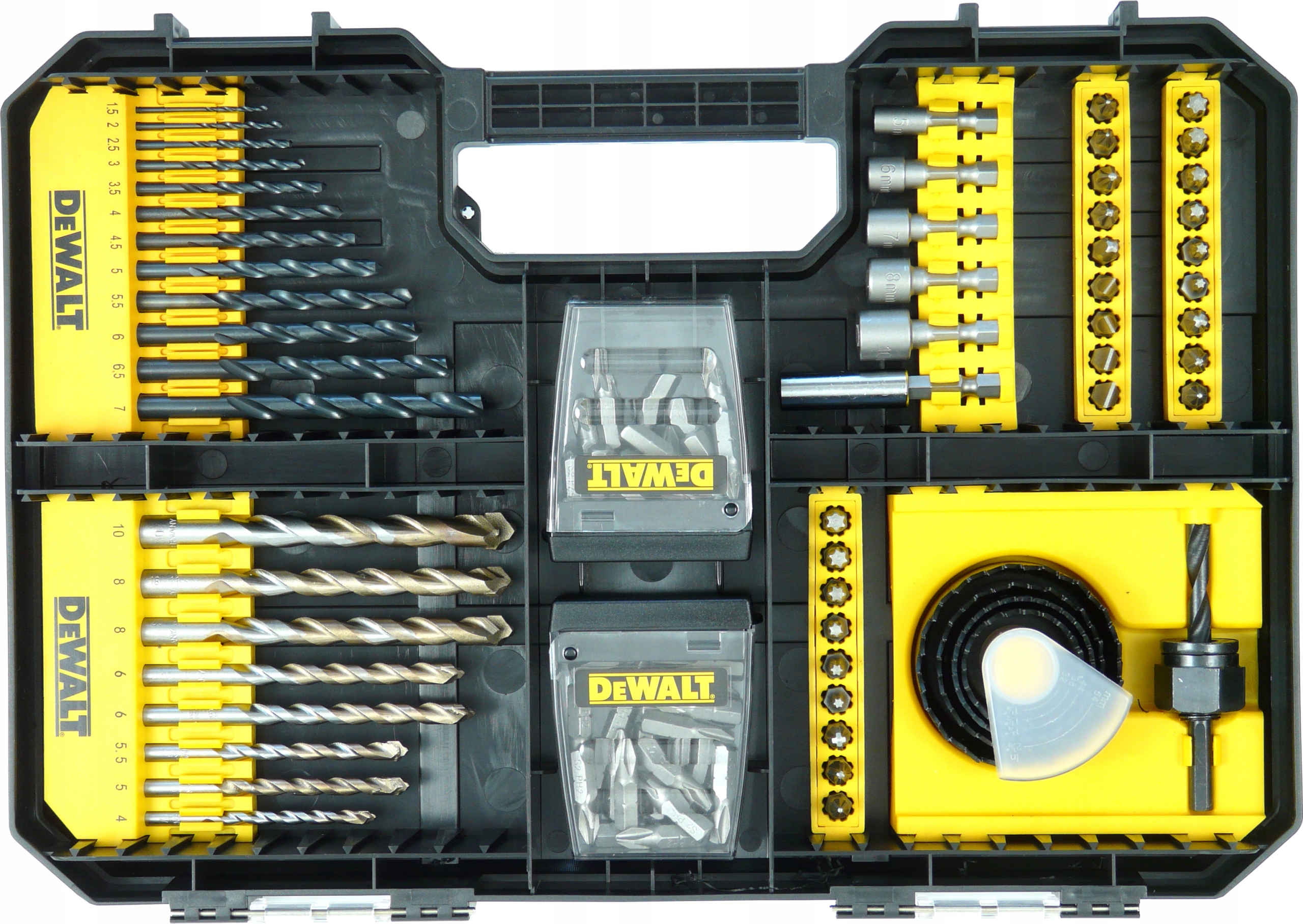 

Dewalt DT71569 Bity Wiertła Otwornice 100el Zestaw