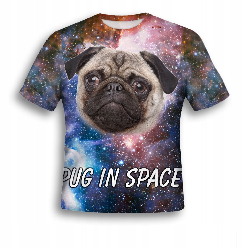 

Koszulka Fulprint Kosmiczny Mops XXL Yoga T-shirty