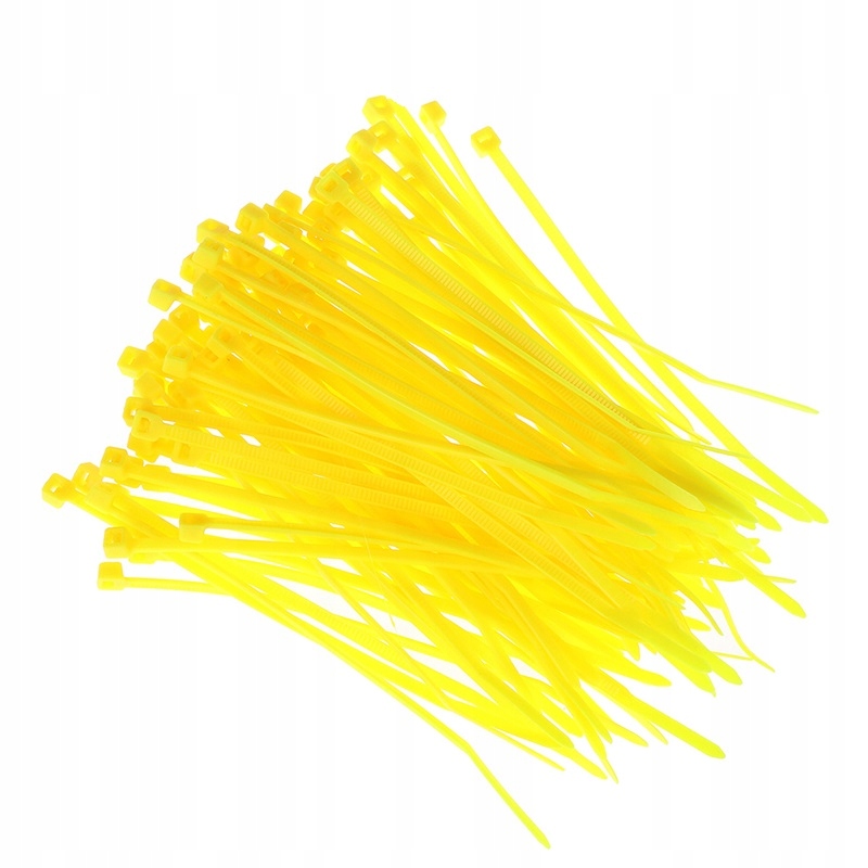 

Opaski Zaciskowe 200x2,5mm 100szt Żółte