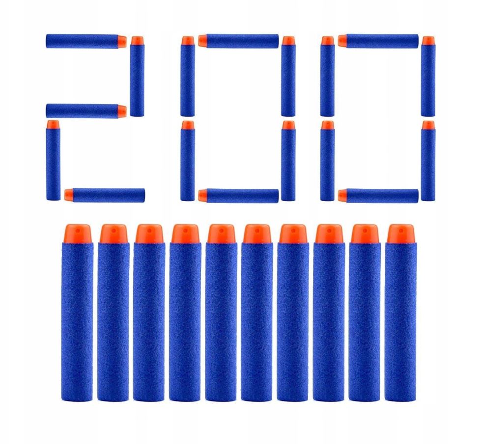 

200 Strzałek Do Wyrzutni Elite Nerf Naboje Nerfów