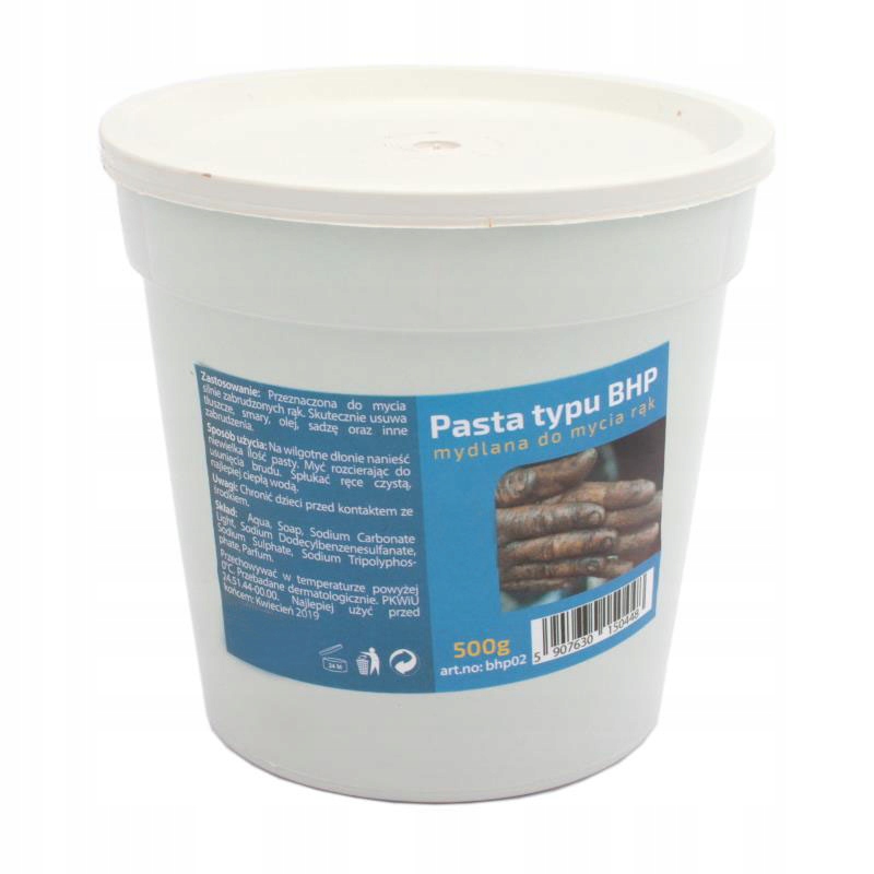 

Pasta Bhp Mydlana, Środek Do Mycia Rąk 0,5KG