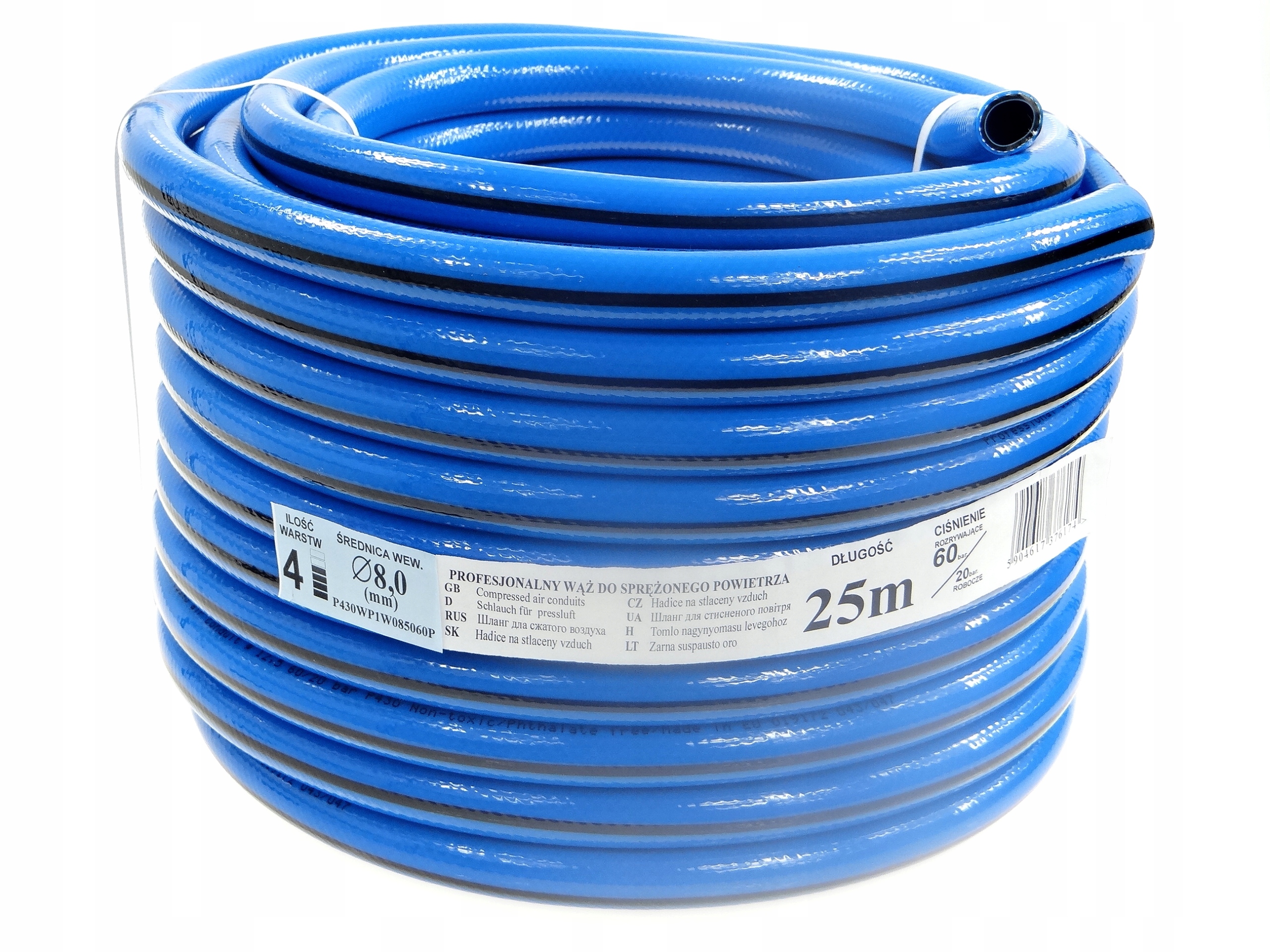 

Wąż Przewód Do Powietrza Kompresor Fi 8 mm 25 m