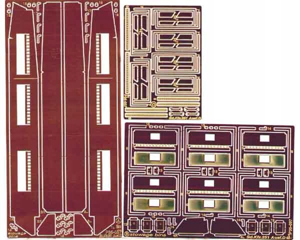 Part P35-037 1/35 Sd.Kfz.251 Ausf.D boxy na nářadí (Tamiya)