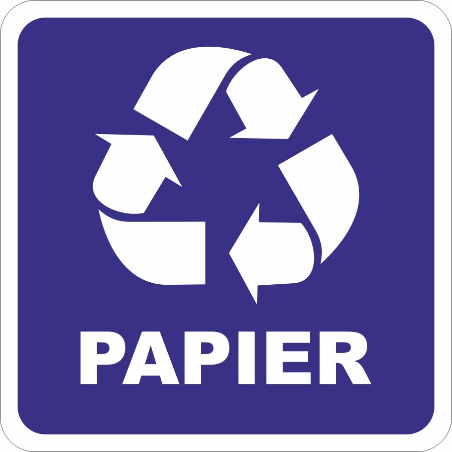 

Naklejka segregacja śmieci odpady papier 10x10