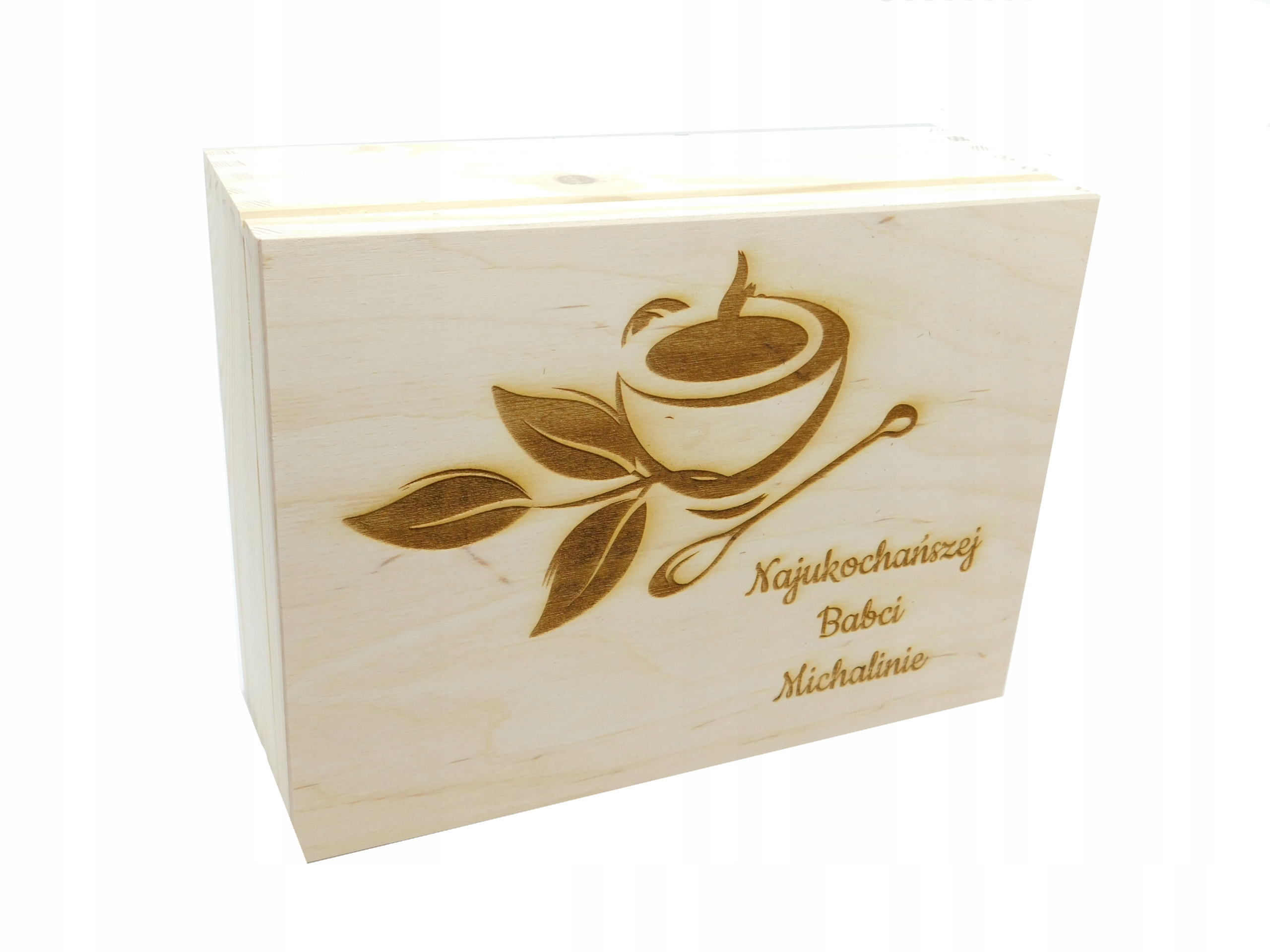 

Skrzynka na Herbatę z grawerem urodziny