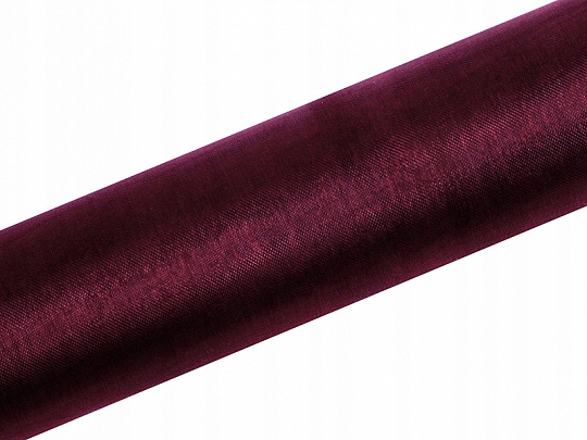 

Organza 9 m x 16 cm Bordo ślub wesele cała rolka