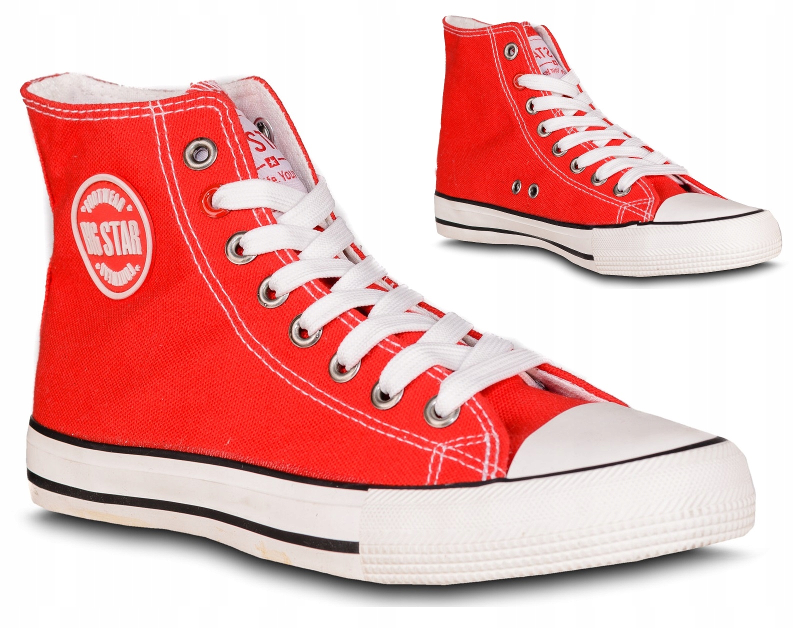 

Big Star T274024 Czerwone Klasyczne Trampki Wysoki