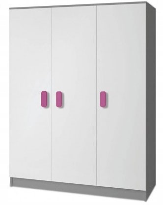 NOWOCZESNA SZAFA DLA DZIECKA TRZYDRZWIOWA == SZARA Marka Elior