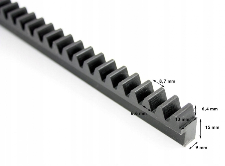 

Listwa zębata plastikowa M3 Wiśniowski 39 cm