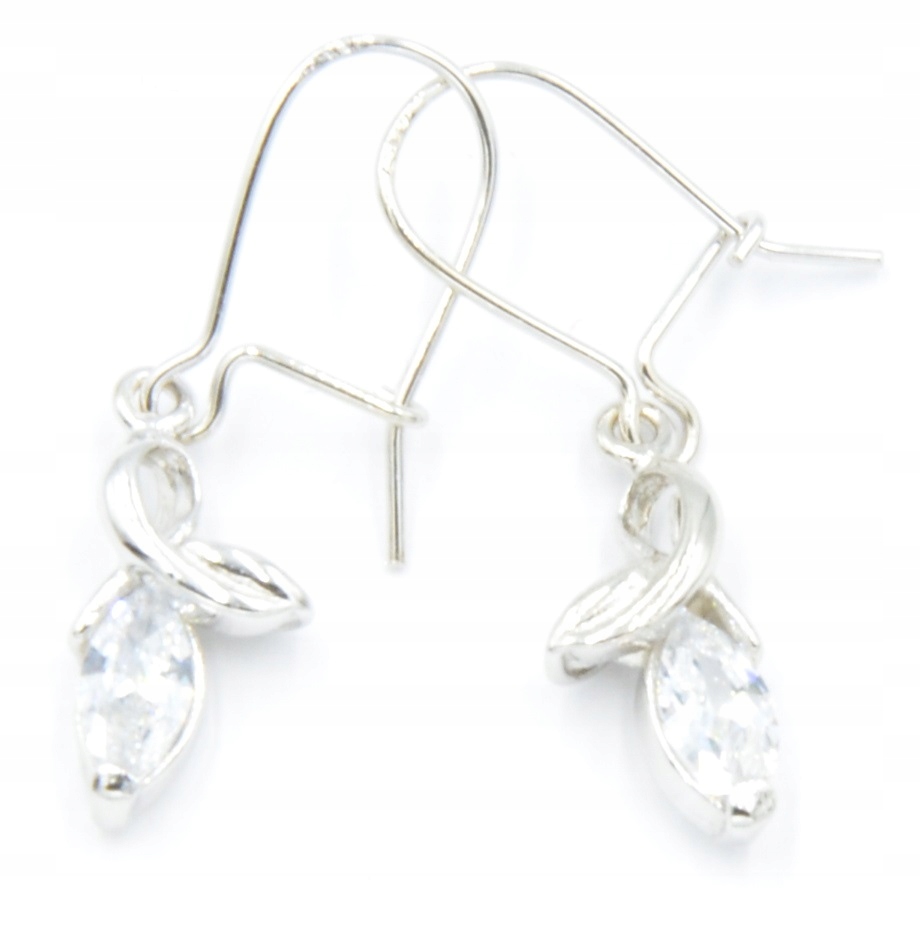 

Kolczyki Srebrne Z Cyrkoniami Wiszące. Próba 925!