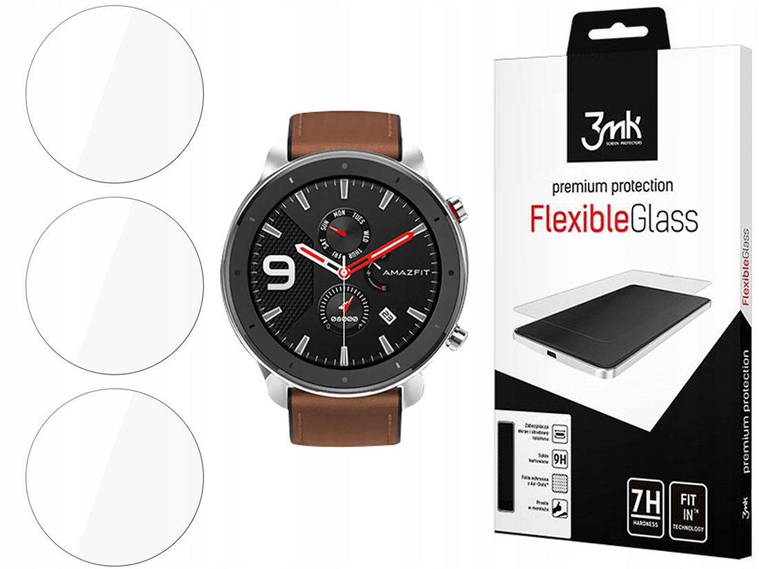 

3MK Flex Glass Szkło Do - Xiaomi Amazfit Gtr 47MM