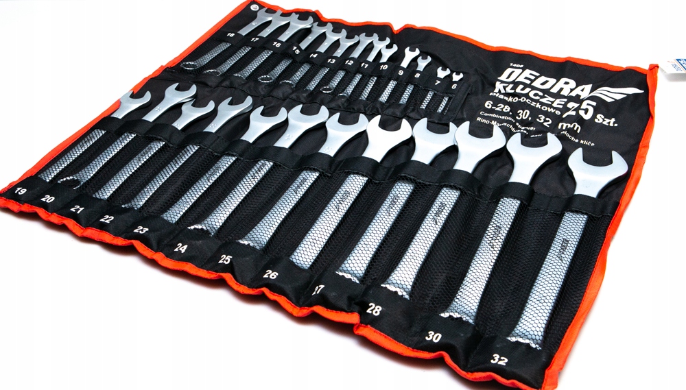 

Klucze Płasko-oczkowe DEDRA1406 25SZT 6-28 30 32