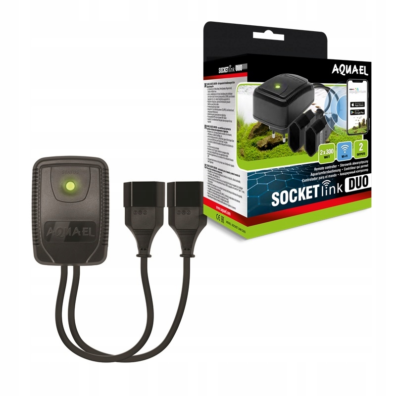 

Aquael Socket Link Duo podwójne gniazdo WiFi