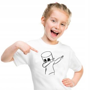 

Koszulka Marshmello dziecięca biała rozm. 122 Hit